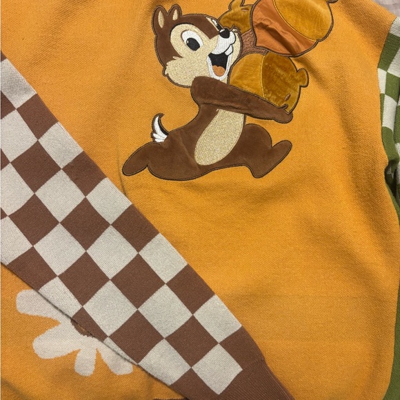 Disney Chip 'n' Dale Green and Orange Patchwork Cardigan - Picture 5 of 5
